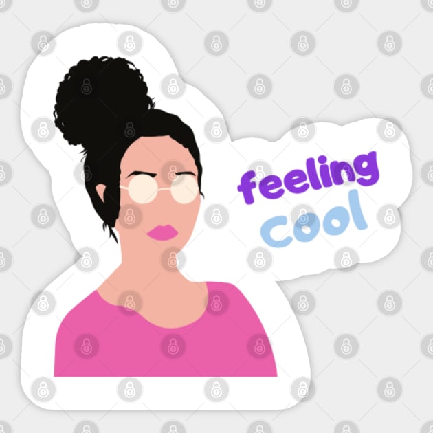 Feeling cool Sticker by Shineyarts